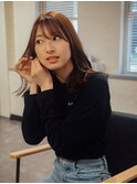 マロンベージュ【@hair_mazda】