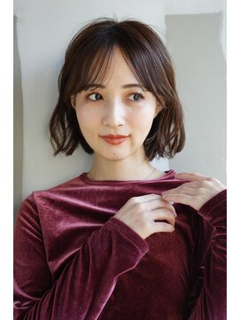 エインアンリー 明治神宮前(AIN.ANLY.) ★黒髪クラゲヘアーオリーブグレー小顔ココアベージュ韓国ヘア