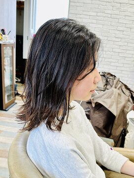 スタッカートアットヘアー(staccato@hair) イルミナカラーの外ハネボブ