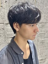 ニアウ 太田店(Niau)&nbsp;ニュアンスパーマメンズマッシュウルフメンズパーマ群馬太田眉毛