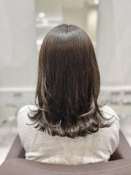 シュク 高円寺(SYUK) 外ハネミディアム/透明感グレージュ◎【SYUK 高円寺 中野】