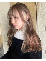 ガーデンヨコハマ(GARDEN YOKOHAMA) イヤリングカラー ホワイトベージュ エアリーロング インナー