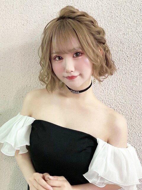 ガーリースタイル/心斎橋/ヘアメ/セットサロン