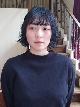 ヘアモード カクテル ふわふわパーマボブ【ニシヤマ ミホ】