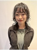 長めウルフパーマ
