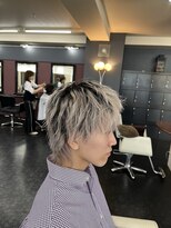 アイズ 渋沢(AIZU)&nbsp;メンズカットブリーチダブルカラートリートメントオージュア