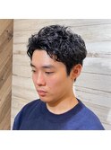 スパイキーパーマショート