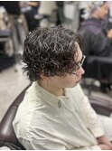 メンズパーマ 波打ち スパイラル サーフカール
