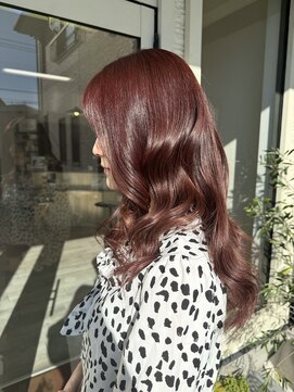 ヘアー アトリエ アンジー(Hair Atelier Angee) チェリーレッドカラー