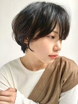 エンバイユアーズ 飯田橋店(eN° by youres)&nbsp;黒髪ショートボブ ショートパーマ 小顔顔まわりカット/飯田橋