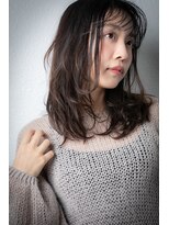 カバーヘア ブリス 北浦和(COVER HAIR bliss)&nbsp;ウェットヘアレイヤーカット黒髪小顔ミディアムx北浦和20代30代