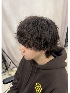ラクーントウキョウ(RACCOON.TOKYO) 【学生向け】マッシュ ウルフ 縦落ちツイストパーマ