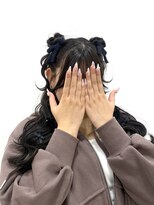 大人気アニマルヘアのハーフくらげ♪ ひな