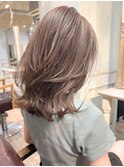 【Rohange】レイヤーカット/似合わせ/ミルクティーベージュ