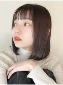 大人ショートボブヘアくびれショート白髪染めグレイカラー40代