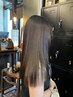 【髪質改善】オイルストレート（カット込み）　￥19800