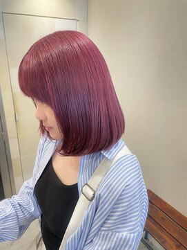 エルミタージュ(HERMITAGE) チェリーピンク×ブラック アンブレラカラー