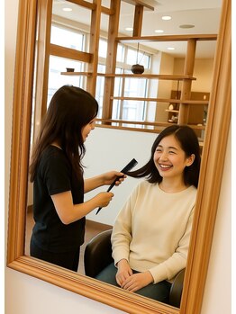 キノヘアー(kino hair)の写真/簡単スタイリングで毎日がキラキラと輝くあなたに☆ホームケアに自信がない方こそぜひご相談ください◎