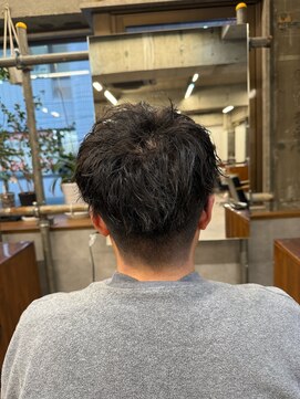 サーフカール/フェザーパーマ/ブルーブラック【都賀/メンズ】