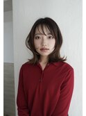 ミディアムレイヤー×オレンジブラウンメイク