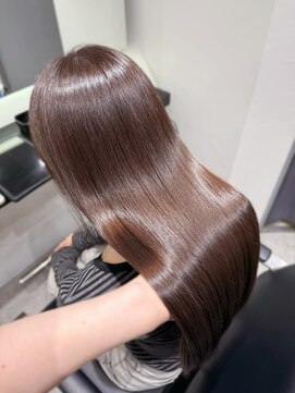 ソヨン 金山店(SOYON) ピンクブラウン/ピンクラベンダー/ブリーチなし/縮毛矯正/艶髪