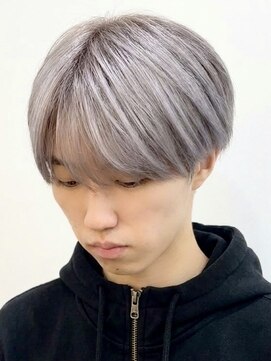 ミヤビ(MIYAVI) シースルーマッシュホワイトカラーシルバーカラー