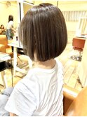 アイロンなしでもまとまる！顎下ショートボブ　大森