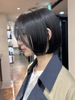 アビー(ABBEY)&nbsp;長め前髪の顎ラインボブスタイル！