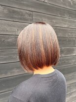 エクファ ヘア リゾート 大津 瀬田店(ex-fa hair resort)&nbsp;ミルクティーブロンド/ダークブルー/デジタルパーマ/大津/瀬田