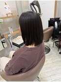 ストレート/顎下ボブ