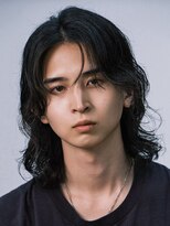 アンサー 原宿(ANSWER)&nbsp;原宿メンズボブメンズミディアムセンターパートニュアンスパーマ