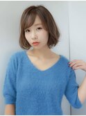 流しバング ゆるふわ ショートボブ★★