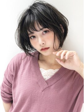 アグ ヘアー ロナック 宇都宮西川田店(Agu hair ronach) 《Agu hair》シースルーバング×ショート・ショートボブ