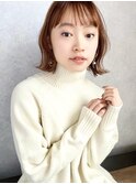【December】小顔 大人かわいい ブランジュ 外ハネボブ♪