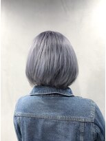 ヘアーワークス ヘルム 渋谷店(HAIR WORKS HELM)&nbsp;ブルーシルバー☆ブリーチ3回