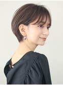 ショートヘア 耳かけ ショートカット 前髪長め 熊本 上通り