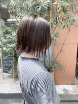 ネオリーブアイム 横浜西口店(Neolive aim)&nbsp;オリーブベージュ 切りっぱなしボブ【横浜】