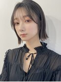 外ハネ韓国風ボブグレージュ_髪質改善/20代30代40代