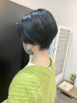ギフト ヘアー サロン(gift hair salon) 【刈り上げショート×ブルーブラック】原口健伸