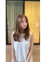 ゴールドレイヤー_前髪マチルダボブピンクベージュ