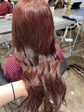 スティル ヘアアンドアイラッシュ(STILL hair&eyelash) アリエルっぽ明るめレッドカラー