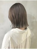 ボブ/ミルクティーベージュカラー/ブリーチ/ダブルカラー/原宿
