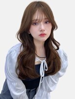 韓国ヘア　ヨシンモリ　くびれ巻き　チョコレートブラウン