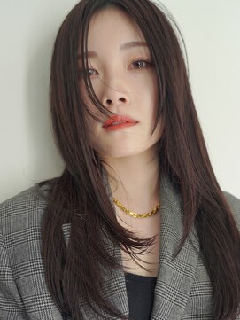 ケーツー心斎橋 クイーンズガーデン バイ ケーツー(K two QUEEN'S GARDEN by K two) フェイスレイヤー*顔周りレイヤー*暗髪*ロングヘア*髪質改善