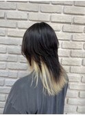 ブリーチカラー　イメチェンヘアスタイル　美髪