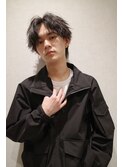 ほつれツイスパセンターパート波巻き縦落ちツイスパ