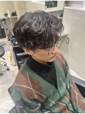 波巻きパーマ