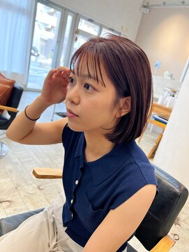 アスラン(ASLAN) 【aslan】結べるボブ/顔回りカット/カームベージュ