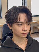 ノラ ギンザ(NORA GINZA)&nbsp;フェザーショートコンマバングナチュラルパーマニュアンスパーマ