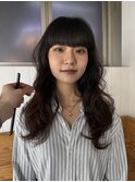 ワイドバング×ハッシュカット